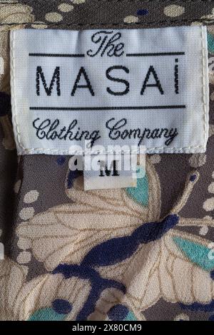 Das Masai Clothing Company Label für Damenbekleidung – Größe M Medium Stockfoto