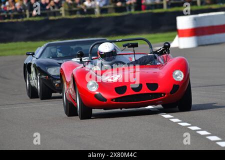 Simon Ashworth, Marina Rolls Royce, Surtees Trophy ein 20-minütiges Rennen mit einem Fahrer für unbegrenzte Sportprototypen, das in Rennen zwischen 1 und 1 gespielt wurde Stockfoto