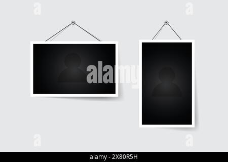 Vorlagen für Bildmontage oder Collage mit Fotos als Rahmen Stock Vektor