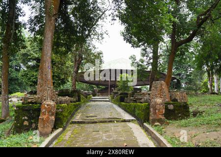 Deopahar, die Hügel der Götter, archäologische Stätte, 10.-11. Jahrhundert, Steinskulptur, Numaligarh, Golaghat District, Assam, Indien, Stockfoto