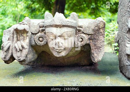 Deopahar, die Hügel der Götter, archäologische Stätte, 10.-11. Jahrhundert, Steinskulptur, Numaligarh, Golaghat District, Assam, Indien, Stockfoto