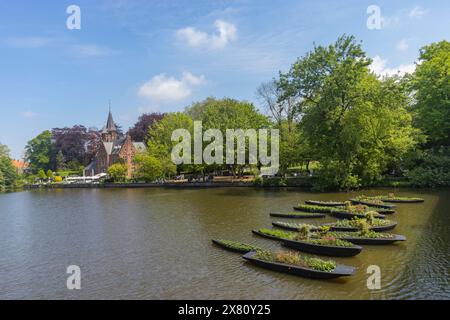 Castillo de la Faille, Kasteel Minnewater Brügge, Belgien Stockfoto