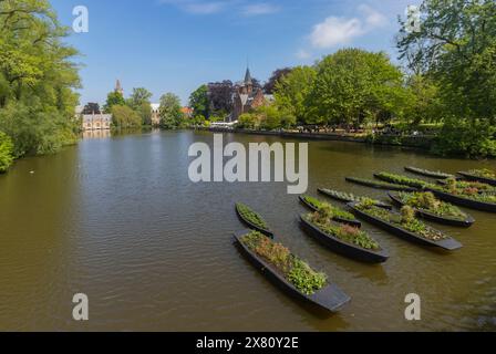 Castillo de la Faille, Kasteel Minnewater Brügge, Belgien Stockfoto