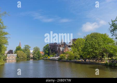 Castillo de la Faille, Kasteel Minnewater Brügge, Belgien Stockfoto