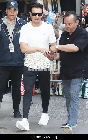 New York, USA. Mai 2024. New York, NY, USA. Mai 2024. Jeremy Renner wurde am 22. Mai 2024 bei Good Morning America in New York City gesehen. Credit: RW/Media Punch/Alamy Live News Credit: MediaPunch Inc/Alamy Live News Stockfoto