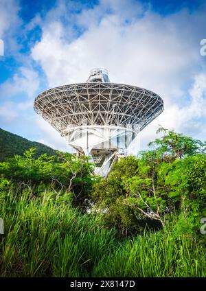 St. Croix, amerikanische Jungferninseln - 8. September 2016: Dies ist eine von einem Netzwerk von Beobachtungsstationen in den USA, die genutzt wurden, um den Kosmos zu studieren. Stockfoto