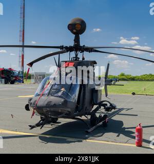 OH-58D Kiowa Warrior auf der AIRVG Air Show 2024 in Zagreb, Kroatien Stockfoto