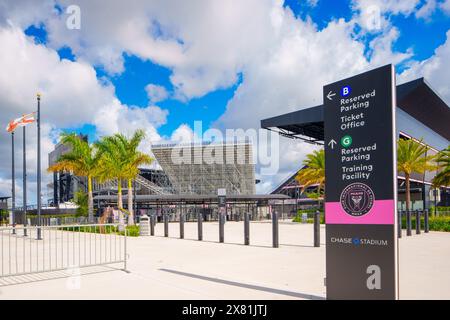 Fort Lauderdale, FL, USA - 22. Mai 2024: Fotos des Chase Stadions, ehemals DRV PNK Inter Miami CF Stockfoto