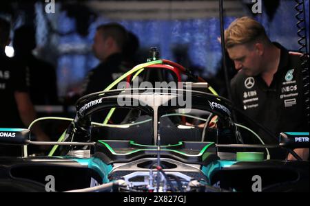 Monaco, Frankreich. Mai 2024. © PHOTOPQR/NICE MATIN/Jean Francois Ottonello ; Monaco ; 22/05/2024 ; Ambiance dans la pitlane avant le Debut du Grand Prix de Monaco - Credit: MAXPPP/Alamy Live News Stockfoto