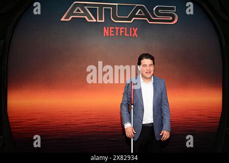 Mexiko-Stadt, Mexiko. Mai 2024. Alexis Arroyo nimmt am 21. Mai 2024 am roten Teppich des Atlas Fan Events im Toreo Parque Central in Mexiko-Stadt Teil. (Foto: Carlos Tischler/Eyepix Group) (Foto: Eyepix/NurPhoto) Credit: NurPhoto SRL/Alamy Live News Stockfoto