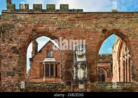 Ecce Homo, Statue von Sir Jacob Epstein, Kathedrale von Coventry, Coventry, England, USA K Stockfoto