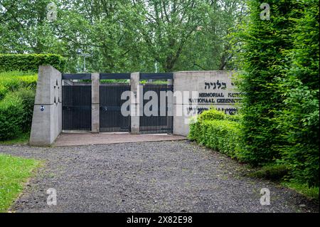 Anderlecht, Hauptstadt Brüssel, Belgien - 18. Mai 2024 - nationales Denkmal für die jüdischen Märtyrer von Belgien Stockfoto