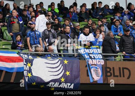 Dublin, Großbritannien. Mai 2024. Atalanta Fans vor dem Atalanta B. C gegen Bayer 04 Leverkusen UEFA Europa League Finale im Aviva Stadium, Dublin, Irland am 22. Mai 2024 Credit: Every Second Media/Alamy Live News Stockfoto