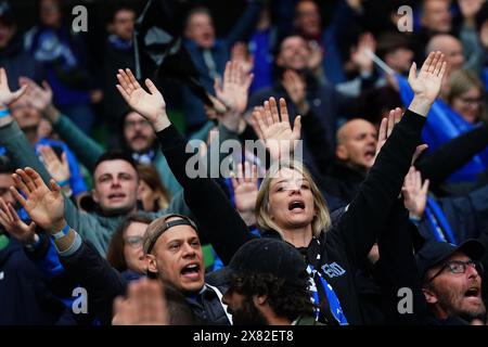 Dublin, Irland. Mai 2024. Atalanas Fans vor dem Fußball-Spiel der UEFA Europa League zwischen Atalanta BC und Bayer Leverkusen in der Dublin Arena in Dublin, Irland - Mittwoch, den 22. Mai 2024. Sport - Fußball . (Foto: Spada/LaPresse) Credit: LaPresse/Alamy Live News Stockfoto