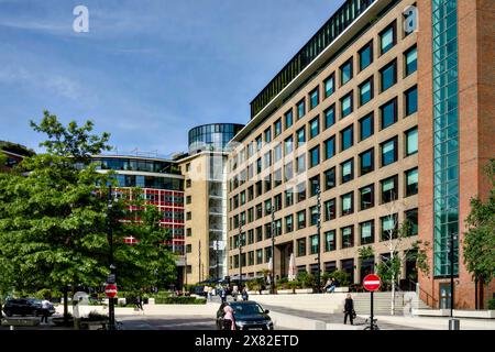 Television Centre White City, ehemaliger Hauptsitz der BBC, Wood Lane, Borough of Hammersmith & Fulham, London, England, Großbritannien Stockfoto