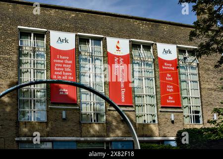 Ark Burlington Danes Academy, Wood Lane, Borough of Hammersmith & Fulham, London, England, Großbritannien Stockfoto