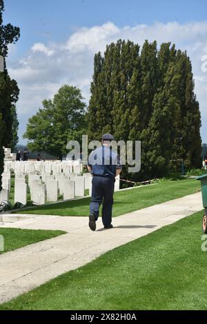 Tyne Cot Commonwealth war Graves Cemetery and Memorial to the Missing ist eine Commonwealth war Graves Commission (CWGC) Stockfoto