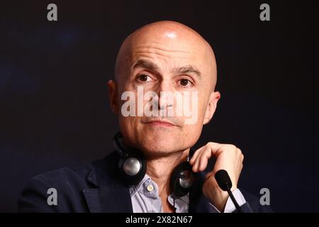 Cannes, Frankreich. Mai 2024. Lorenzo Mieli nimmt am 22. Mai 2024 an der Pressekonferenz Parthenope beim 77. Jährlichen Filmfestival von Cannes im Palais des Festivals Teil. (Foto: Beata Zawrzel/NurPhoto)0 Credit: NurPhoto SRL/Alamy Live News Stockfoto