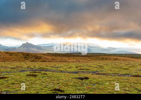 Fantastische Landschaft der Snaefellsness Halbinsel, Island Stockfoto