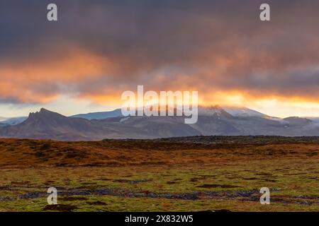 Fantastische Landschaft der Snaefellsness Halbinsel, Island Stockfoto