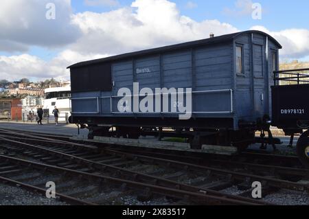 GWR Toad Brakevan der Bristol Harbour Railway. Februar 2024. Stockfoto