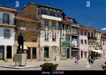 Hauptplatz von Chaves, Vila Real, Portugal Stockfoto