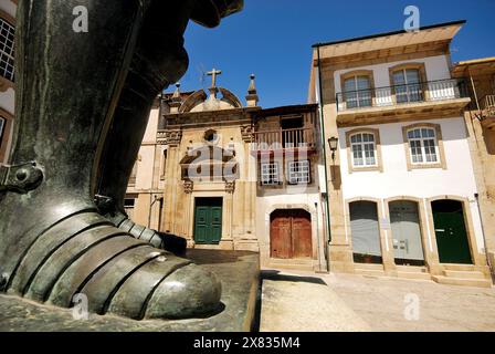 Hauptplatz von Chaves, Vila Real, Portugal Stockfoto