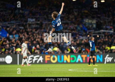 Dublin, Großbritannien. Mai 2024. Feiert den Sieg nach dem Atalanta B. C gegen Bayer 04 Leverkusen UEFA Europa League Finale im Aviva Stadium, Dublin, Irland am 22. Mai 2024 Credit: Every Second Media/Alamy Live News Stockfoto