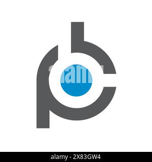 Anfangsbuchstaben PB oder BP, Vektor-Logo-Design Stock Vektor