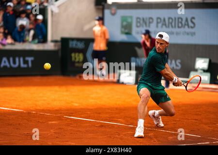 Diego SCHWARTZMAN (ARG) während des Roland-Garros 2024, ATP und WTA Grand Slam Tennis Turniers am 22. Mai 2024 im Roland-Garros Stadion in Paris Stockfoto