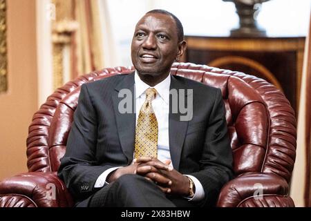 Washington, Usa. Mai 2024. William Ruto, Präsident von Kenia, im US-Kapitol. Quelle: SOPA Images Limited/Alamy Live News Stockfoto