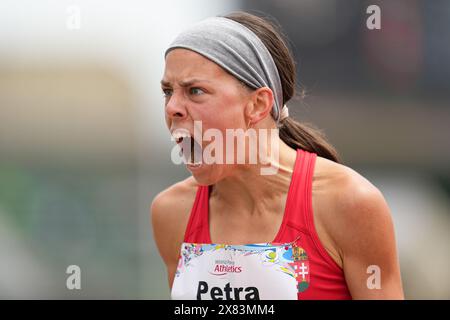 Hyogo, Japan. Mai 2024. Petra LUTERAN (HUN) Leichtathletik : Kobe 2024 Para Leichtathletik Weltmeisterschaft Frauen 400 m T47 Finale im Kobe Universiade Memorial Stadium in Hyogo, Japan . Quelle: AFLO SPORT/Alamy Live News Stockfoto