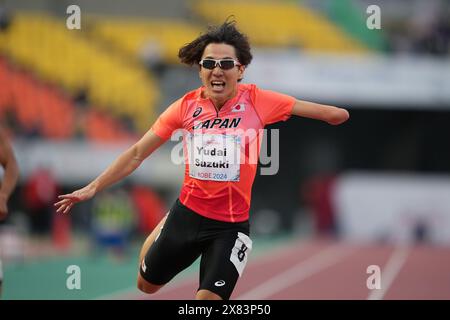 Hyogo, Japan. Mai 2024. Yudai Suzuki (JPN) Athletics : Kobe 2024 Para Athletics World Championships Männer's 400m T47 Finale im Kobe Universiade Memorial Stadium in Hyogo, Japan . Quelle: AFLO SPORT/Alamy Live News Stockfoto