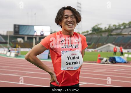 Hyogo, Japan. Mai 2024. Yudai Suzuki (JPN) Athletics : Kobe 2024 Para Athletics World Championships Männer's 400m T47 Finale im Kobe Universiade Memorial Stadium in Hyogo, Japan . Quelle: AFLO SPORT/Alamy Live News Stockfoto