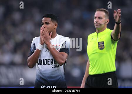 Sao Paulo, Brasilien. Mai 2024. SP - SAO PAULO - 05/22/2024 - COPA DO BRASIL 2024, CORINTHIANS x AMERICA-RN - Corinthians Spieler Wesley bedauert während des Spiels gegen America-RN im Arena Corinthians Stadion für die Copa do Brasil 2024 Meisterschaft. Foto: Ettore Chiereguini/ Credit: AGIF/Alamy Live News Stockfoto