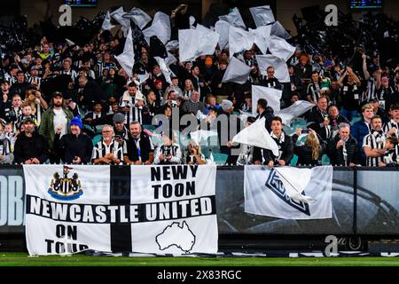 Melbourne, Australien, 22. Mai 2024. Fans genießen das Spiel der Global Football Week Melbourne zwischen Tottenham Hotspur und Newcastle United am 22. Mai 2024 im MCG in Melbourne, Australien. Quelle: Santanu Banik/Speed Media/Alamy Live News Stockfoto