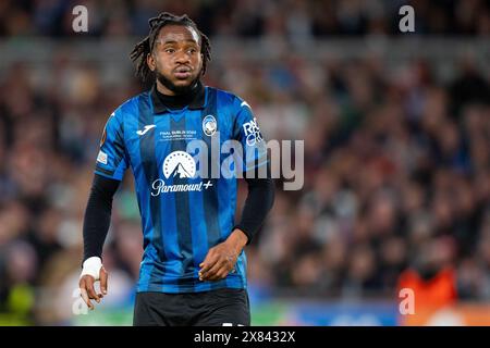 Dublin, Republik Irland. Mai 2024. Ademola Lookman von Atalanta beim UEFA Europa League Finale 2024 zwischen Atalanta BC und Bayer 04 Leverkusen in der Dublin Arena am 22. Mai 2024 (Foto: Andrew SURMA/ Credit: SIPA USA/Alamy Live News) Stockfoto