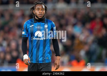 Dublin, Republik Irland. Mai 2024. Ademola Lookman von Atalanta beim UEFA Europa League Finale 2024 zwischen Atalanta BC und Bayer 04 Leverkusen in der Dublin Arena am 22. Mai 2024 (Foto: Andrew SURMA/ Credit: SIPA USA/Alamy Live News) Stockfoto