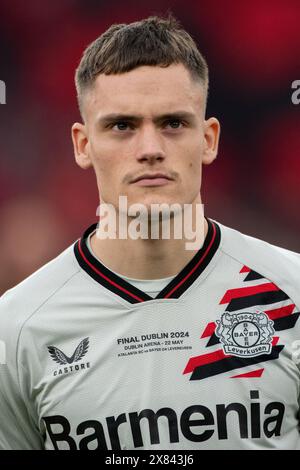 Dublin, Republik Irland. Mai 2024. Florian Wirtz aus Leverkusen beim UEFA Europa League Finale 2024 zwischen Atalanta BC und Bayer 04 Leverkusen in der Dublin Arena am 22. Mai 2024 (Foto: Andrew SURMA/ Credit: SIPA USA/Alamy Live News Stockfoto