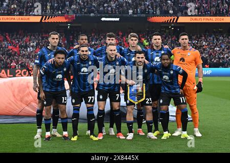 Dublin, Irland. 22. Mai 2024. Team (Atalanta) beim Endspiel der UEFA Europa League zwischen Atalanta 3-0 Bayern Leverkusen am 22. Mai 2024 in Dublin, EIRE. Quelle: Maurizio Borsari/AFLO/Alamy Live News Stockfoto