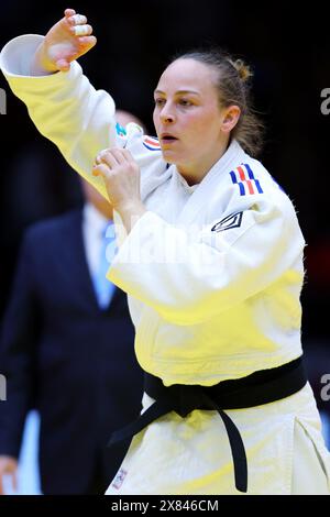 Margaux Pinot (FRA), 22. MAI 2024 - Judo: Judo-Weltmeisterschaft Abu Dhabi 2024 Frauen 70 kg Endspiel in der Mubadala Arena, Abu Dhabi, VAE. (Foto: Naoki Nishimura/AFLO SPORT) Stockfoto