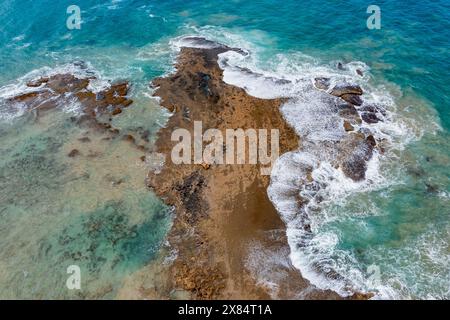 Aus der Vogelperspektive von Point Roadknight an der Great Ocean Road in Victoria, Australien Stockfoto