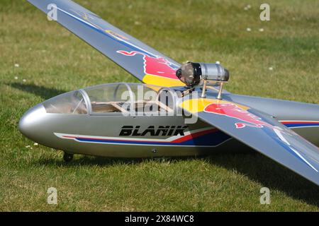 Jet-betriebenes Modell funkgesteuertes Flugzeug bei Club Flight Event. Stockfoto