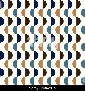 Geometrie-Zick-Zack-Vektormuster. Nahtloses ethnisches Ornament. Wandtapete Stock Vektor