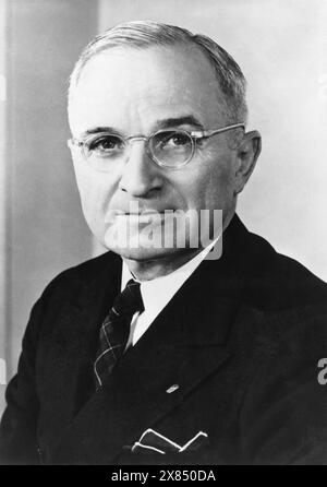 Harry S. Truman. Wahrscheinlich in den 1940er-50er-Jahren Stockfoto