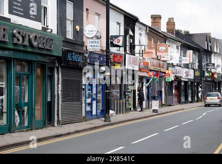 Ladypool Road, Balsall Heath, Birmingham, Großbritannien Stockfoto