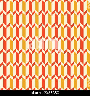 Geometrie-Zick-Zack-Vektormuster. Nahtloses ethnisches Ornament. Abstrakter Hintergrund Stock Vektor