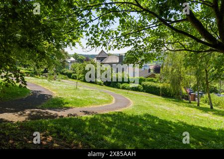 Rack Park in der Marktstadt Great Torrington, Devon, England. Stockfoto