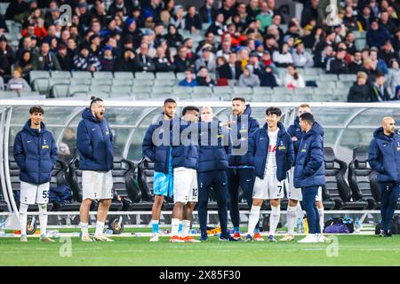 Melbourne, Victoria, Australien. Mai 2024. MELBOURNE, AUSTRALIEN - 22. MAI: Tottenham Hotspur spielt Newcastle United während der Global Football Week am 22. Mai 2024 in Melbourne, Australien (Foto: © Chris Putnam/ZUMA Press Wire) NUR REDAKTIONELLE VERWENDUNG! Nicht für kommerzielle ZWECKE! Stockfoto