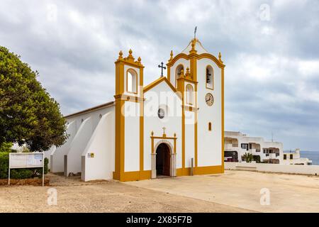 Kirche Nossa Senhora da Luz in Praia da Luz, Algarve, Portugal Stockfoto